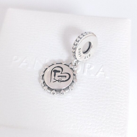 Pandora Engravable Hair Stylist Dangle Charm Sterling silver with box - Picture 4 of 7